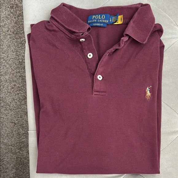 Polo by Ralph Lauren Red Polo Shirt Classic Style - Picture 3 of 3